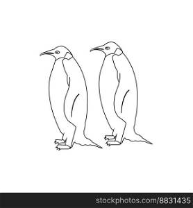 penguin icon vector illustration simple design