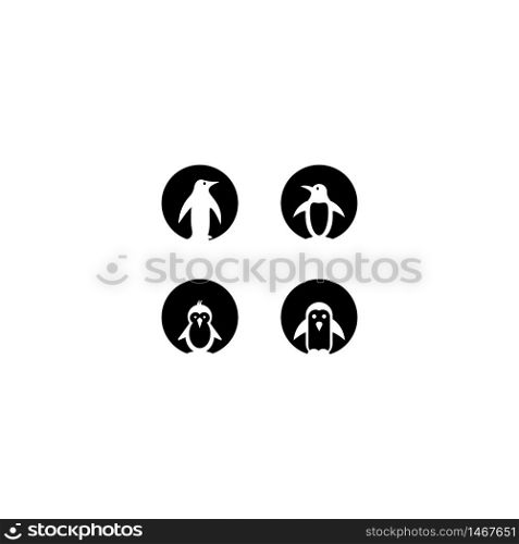 Penguin logo template vector icon design