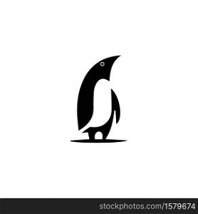 penguin logo template vector icon illustration
