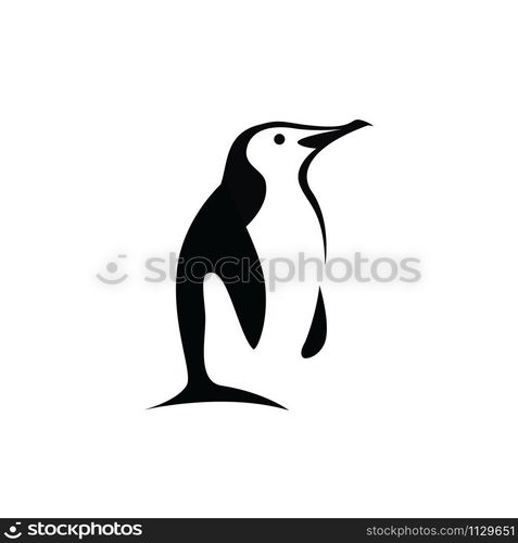 Penguin vector logo design. Penguin icon vector design. Symbol logo illustration