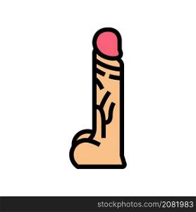 penis sex toy color icon vector. penis sex toy sign. isolated symbol illustration. penis sex toy color icon vector illustration