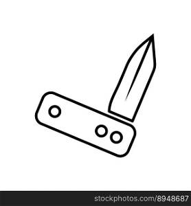 penknife icon vector illustration logo design