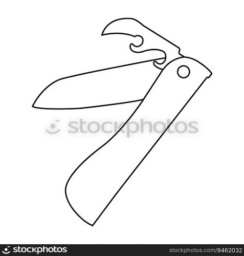 penknife icon vector illustration symbol design