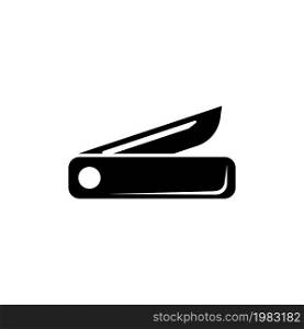 Penknife, Multifunction Swiss Jack Knife. Flat Vector Icon illustration. Simple black symbol on white background. Penknife Multifunction Swiss Knife sign design template for web and mobile UI element. Penknife, Multifunction Swiss Jack Knife. Flat Vector Icon illustration. Simple black symbol on white background. Penknife Multifunction Swiss Knife sign design template for web and mobile UI element.