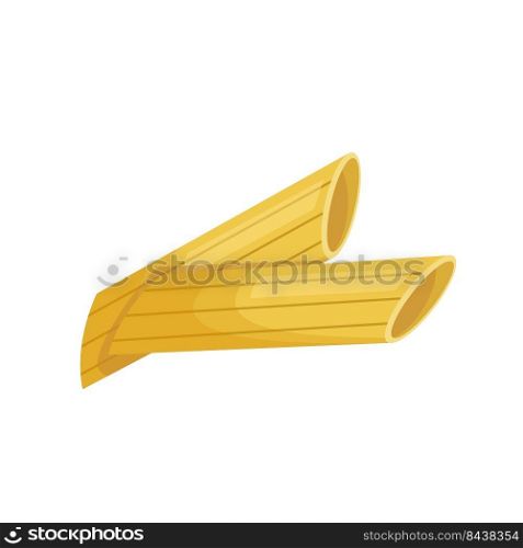 penne pasta cartoon. italian cooked food, penny delicious dish penne pasta vector illustration. penne pasta cartoon vector illustration