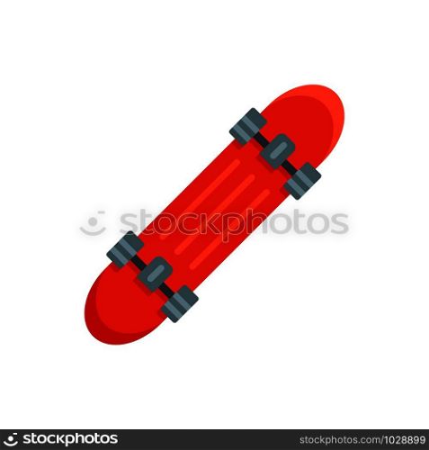 Penny board icon. Flat illustration of penny board vector icon for web design. Penny board icon, flat style