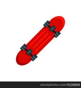 Penny board icon. Flat illustration of penny board vector icon for web design. Penny board icon, flat style