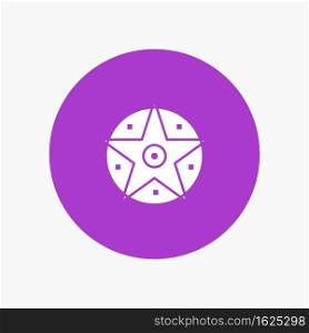 Pentacle, Satanic, Project, Star white glyph icon