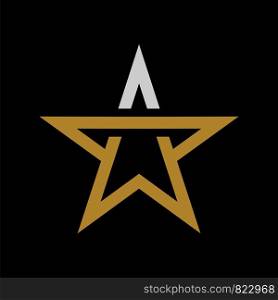 Pentagram Star Logo Template Illustration Design. Vector EPS 10.