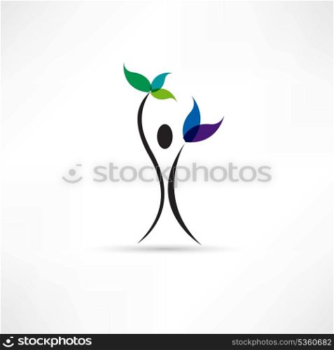 people and plant icon