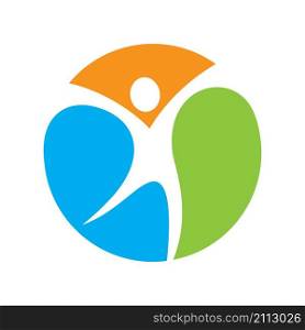 People care logo images illustration design