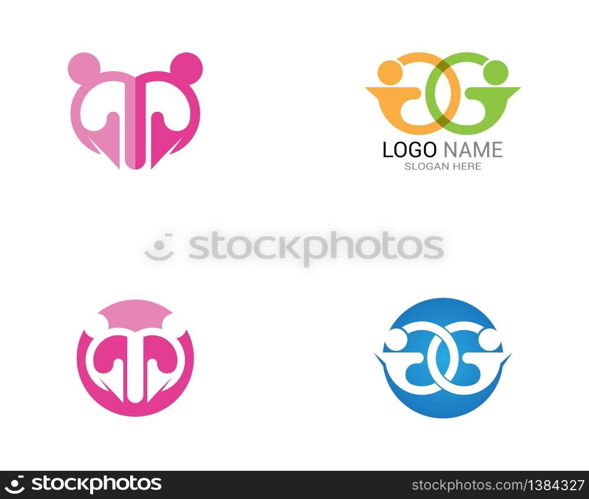 People care logo template