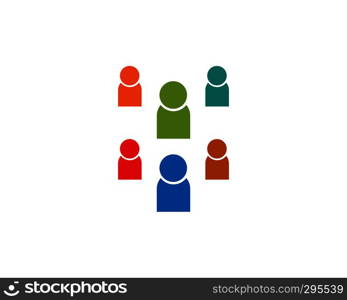 people care logo vector icon illustration design