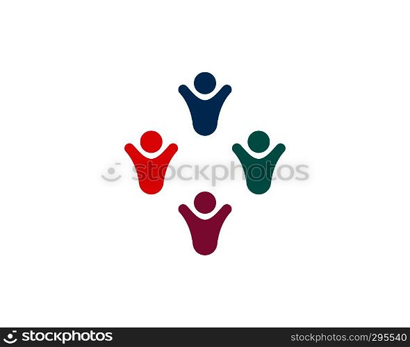 people care logo vector icon illustration design