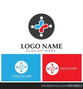 People Care Logo With Plus Symbol