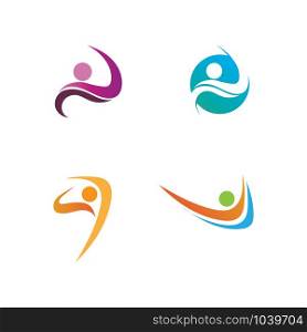 people care success health life logo template icons and community