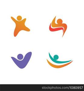 people care success health life logo template icons and community