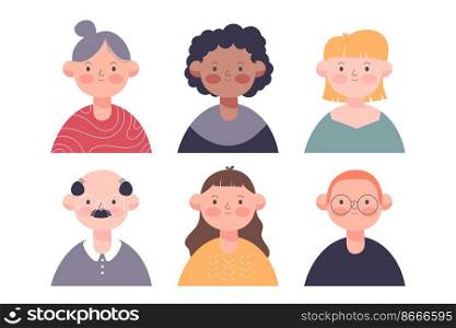 people character avatar set
