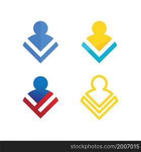 people Community,care group network and social icon design template