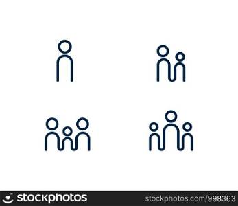 people, community care Logo template vector icon