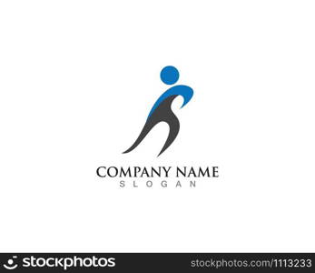 People community logo and vector template design