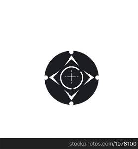 people compass icon vector illustration concept design template