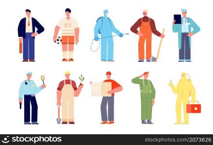 People diverse occupation. Modern business group, office worker and professionals. Friendly employee, isolated different person team utter vector set. Occupation worker character illustration. People diverse occupation. Modern business group, office worker and professionals. Friendly employee, isolated different person team utter vector set