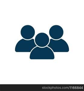 People icon. Group of people. Talking people vector icon isolated on white background
