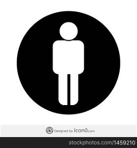 People icon man sign