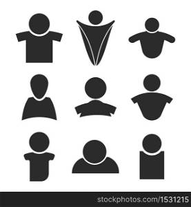 people icon,person logo Isolate On White Background,Vector Illustration