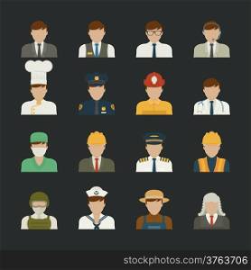 People icon ,professions icons , worker set , eps10 vector format