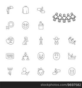 People icons Royalty Free Vector Image