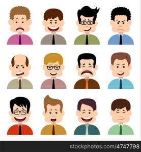 People in emotions. Vector isolated
