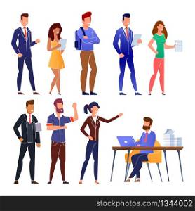 People Job Search Candidate Queue on Interview Cartoon. Competition for Place at Work. Boss Chief, HR Manager Select Employees Sitting at Table with Laptop. Vector Recruitment Flat Illustration. People Job Candidate Queue on Interview Cartoon