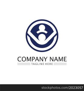 People logo and community Icon work group Vector illustration design