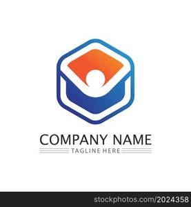 People logo and community Icon work group Vector illustration design