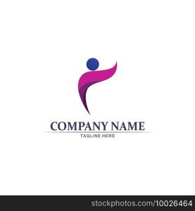 People logo, Team, Succes people work, Group and Community, Group Company and Business logo vector and design Care, Family icon Succes logo