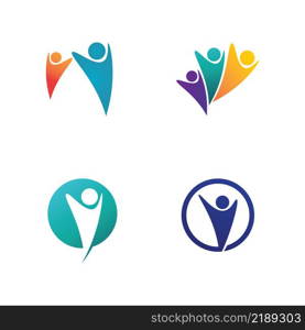 People logo, Team, Succes people work, Group and Community, Group Company and Business logo vector and design Care, Family icon Succes logo