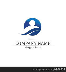 People logo, Team, Succes people work, Group and Community, Group Company and Business logo vector and design Care, Family icon Succes logo