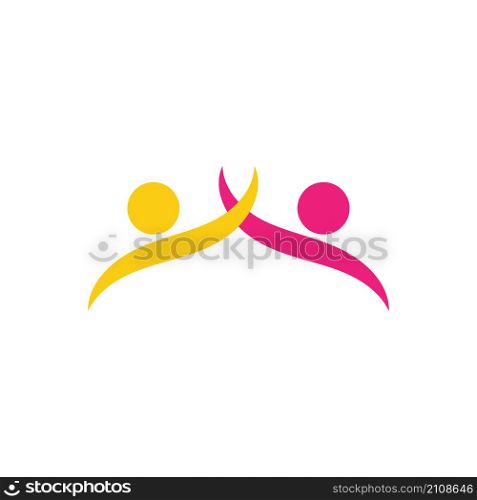 People logo Team Success people work Group and Community Group Company and Business logo vector and design Care Family icon Success logo