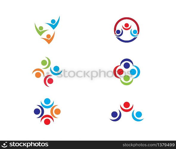 people logo vector template