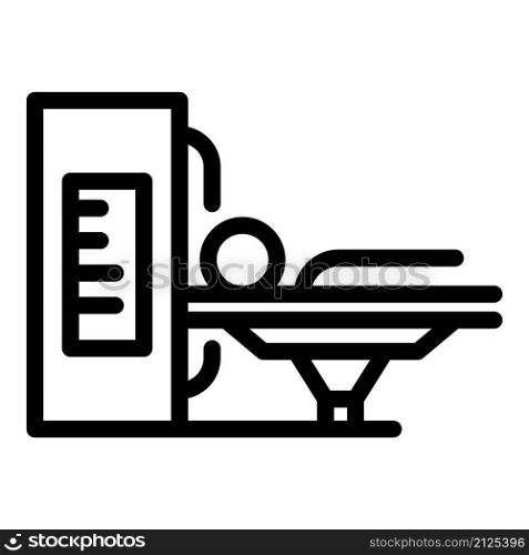 People mri icon outline vector. Magnetic resonance. Medical scanner. People mri icon outline vector. Magnetic resonance