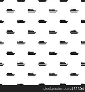 People on ship pattern seamless in simple style vector illustration. People on ship pattern vector