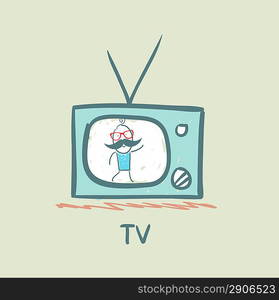 people on TV