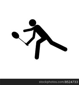 people playing badminton icon