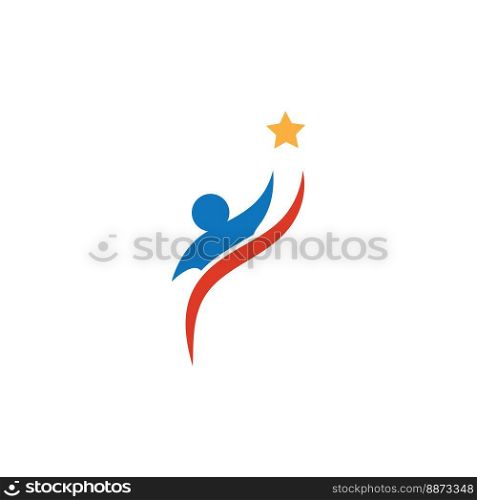 people star logo and symbol