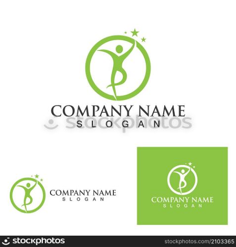 people star logo and symbol vector
