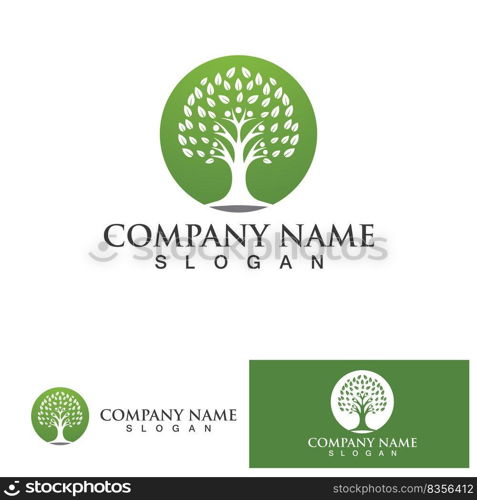 People Tree Vector Logo Template illustration design