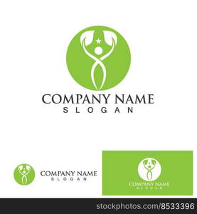 People Tree Vector Logo Template illustration design