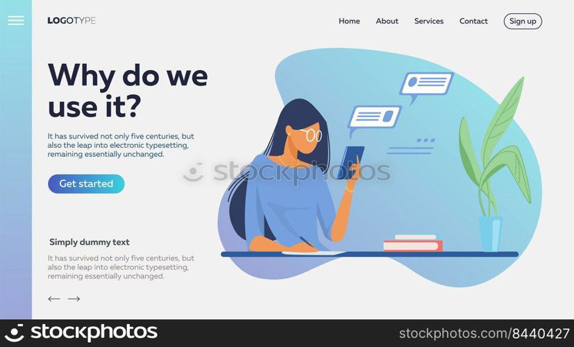 People using online apps set. Professionals using computers and cellphones for work or chat. Flat vector illustrations. Internet communication concept for banner, website design or landing web page